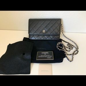 Sold. Chanel Classic Caviar WOC Wallet On Chain